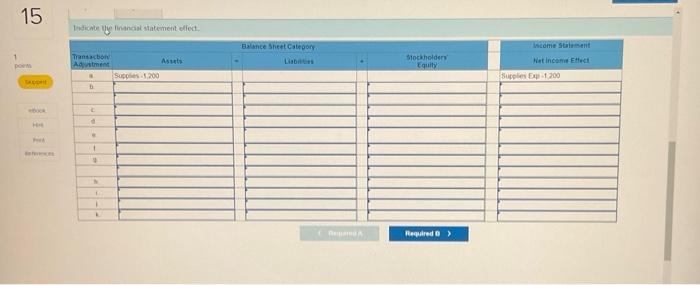on the income statement by entering the account name and amount and