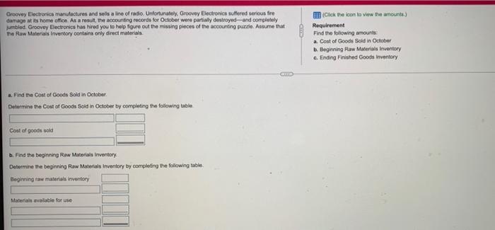 31 .. $ Raw materials inventory, October 31 .... $ 1,400 3,000