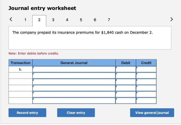 General Journal Debit Credit Record entry Clear entry View general journal >
