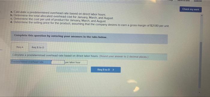 S poms P Help Save & Exit Submit Benson Corporation estimated its