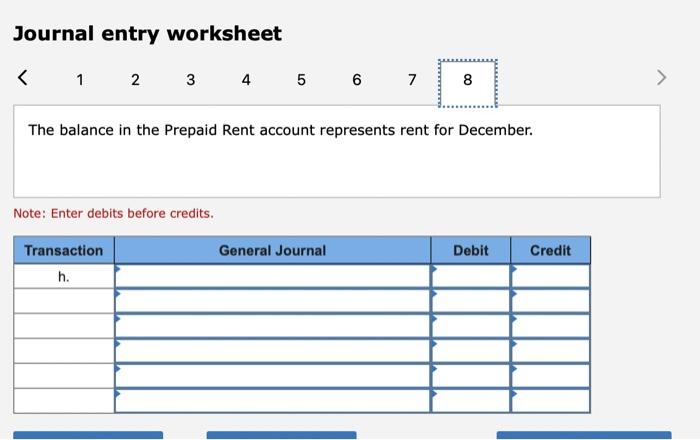 that teaching supplies costing $2,800 are available at year-end. c. Annual depreciation