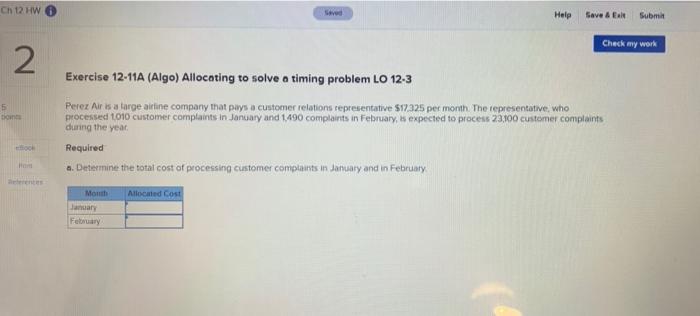 CHUW 2 Saved Help Save & Exit Submit Check my work 5