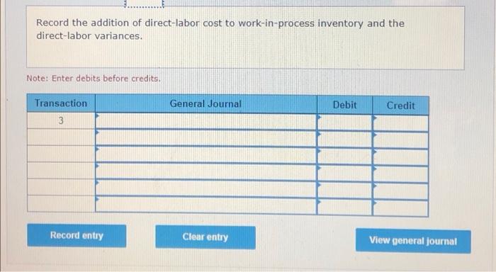 a case of 12 dozen cans. The following standards have been set