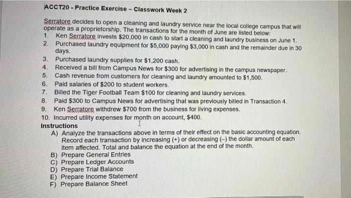 cleaning and laundry service near the local college campus that will operate