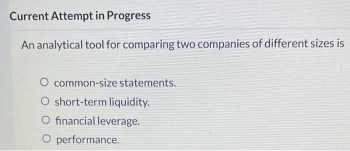 Current Attempt in Progress An analytical tool for comparing two companies of