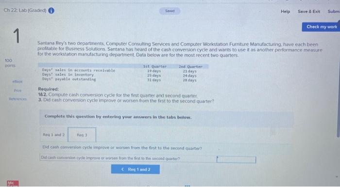 Manufacturing, have each been profitable for Business Solutions. Santana has heard of