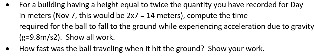 For a building having a height equal to twice the quantity you