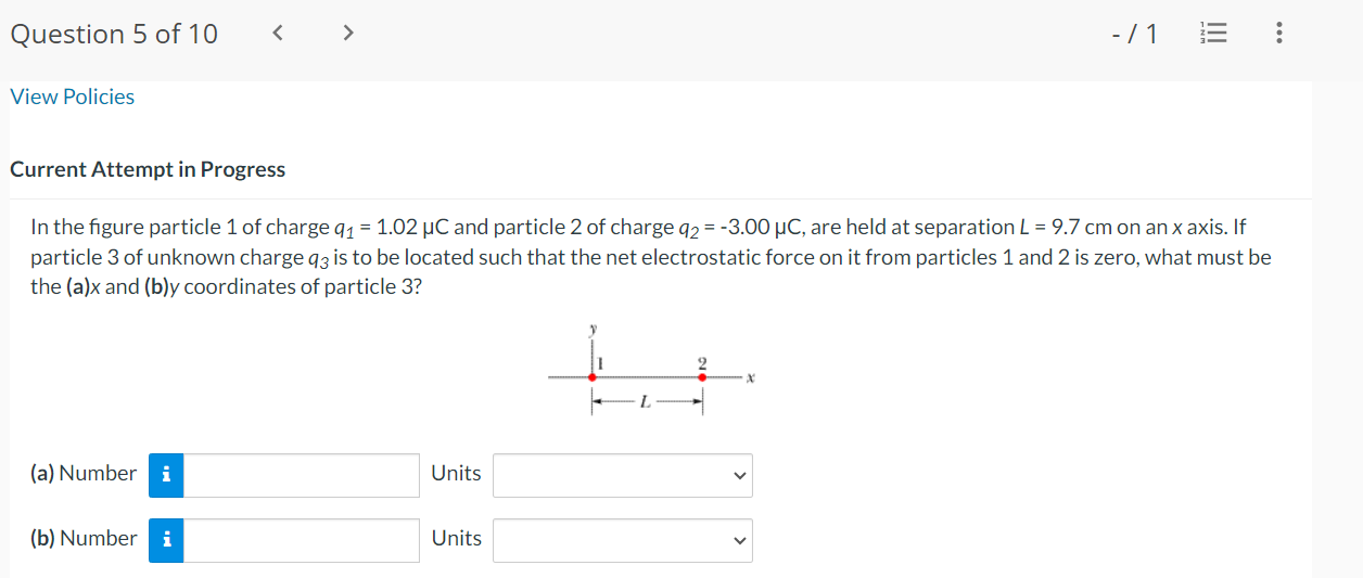 < -/1 !!! .... Current Attempt in Progress In the figure particle