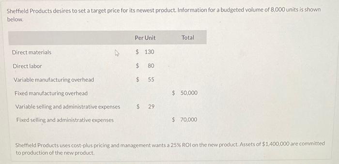 desired ROI. (Round answer to 2 decimal places, e.g. 10.50%.) Markup percentage