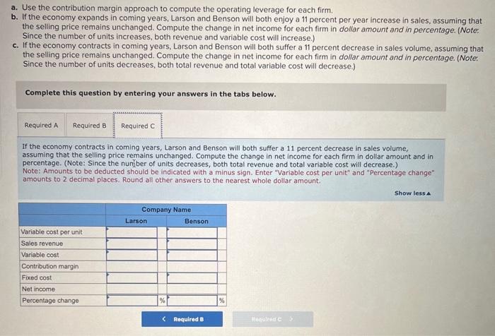Larson $ 20.00 $ 254,200 (164,000) $ 90,200 (24,500) Company Name Benson