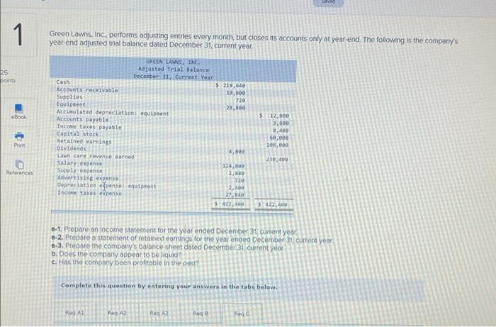 performs adjusting entries every month, but closes its accounts only at year-end.