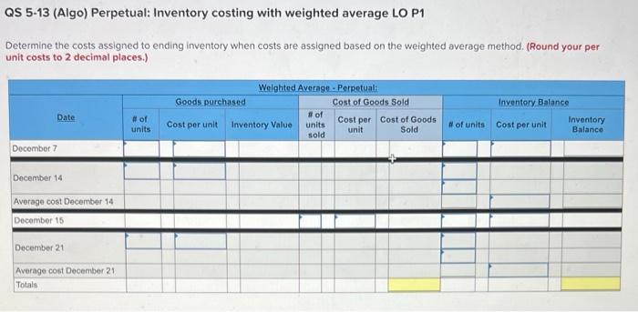 three inventory purchases. Monson uses a perpetual inventory system. Also, on December