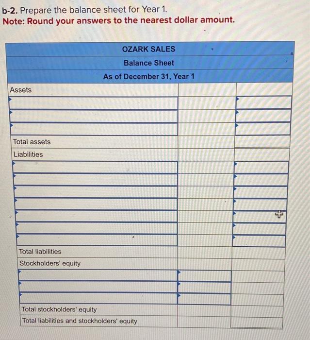 Sales for Year 1: 1. The business was started when the company