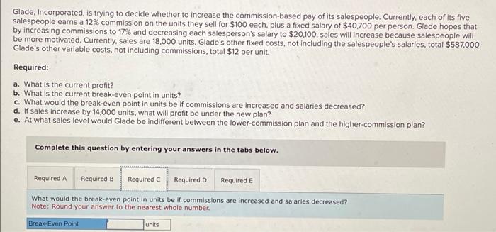 commission on the units they sell for $100 each, plus a fixed