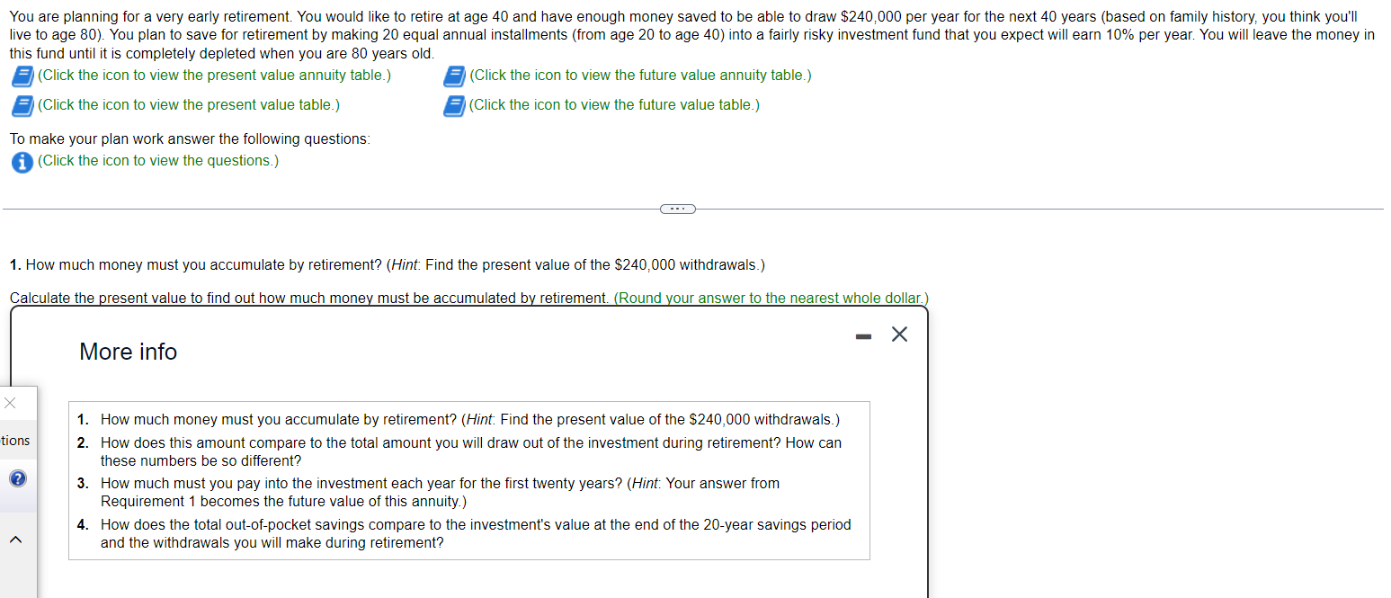 will withdraw from the investment during retirement? How can these numbers be