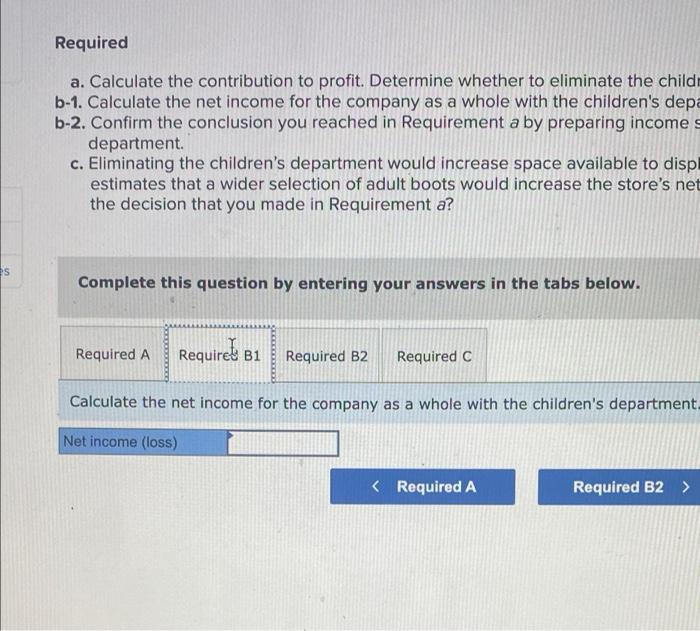 operates a separate department that has its own manager. All departments are