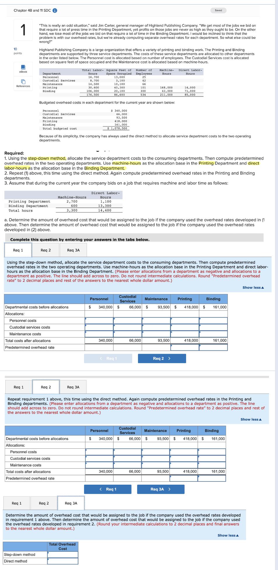 Chapter 4B and 11 SDC i 10 points 1 Saved "This is