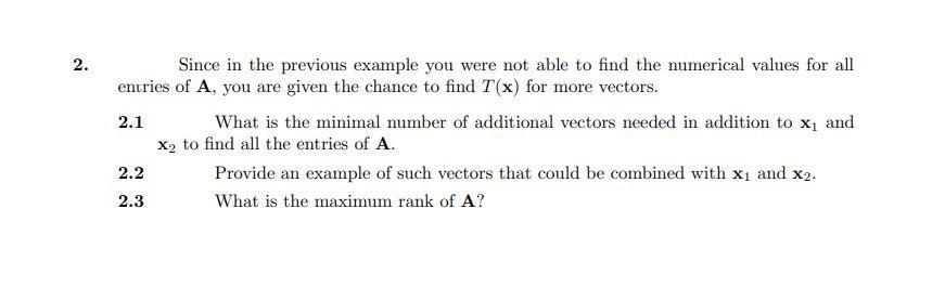 transformation T() having the following properties: y = T(x) where x =