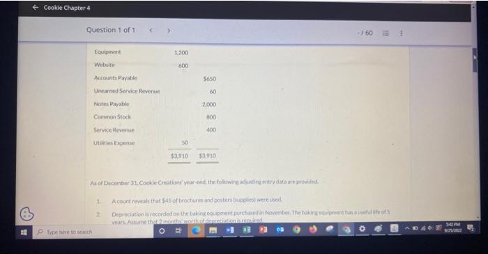 the following transactions occur Dec. 1 Natalie hires an assistant at an