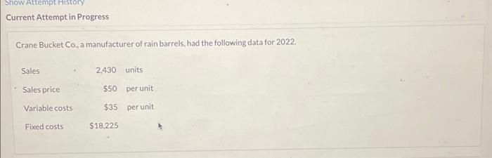 Show Attempt History Current Attempt in Progress Crane Bucket Co., a manufacturer