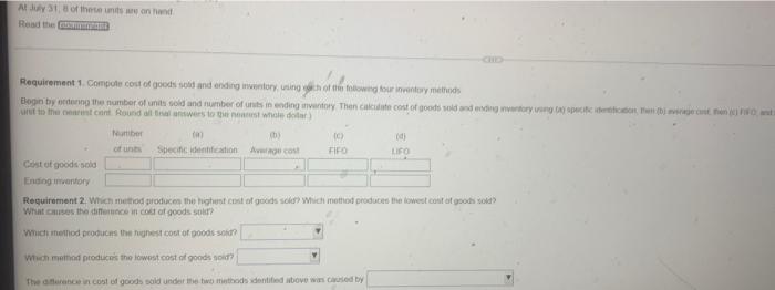 9 units @ $175 = $1,575 Print Done