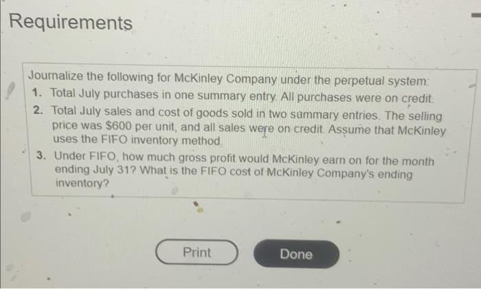 Jul 15 . Purchase Jul 26 Purchase 5 units @ $171 =