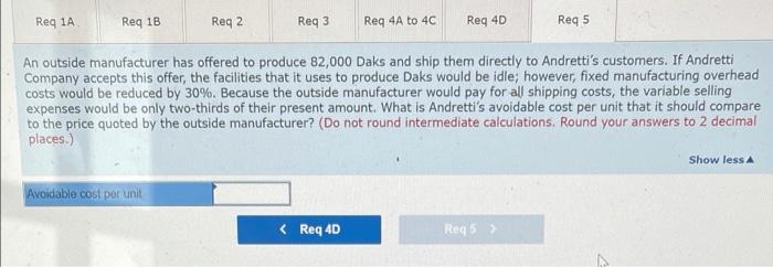 Req 1A Req 1B Req 2 Req 3 Req 4A to 4C