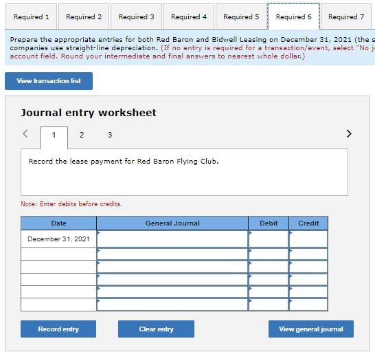 the lease, and at each December 31 through 2027. Red Baron knows
