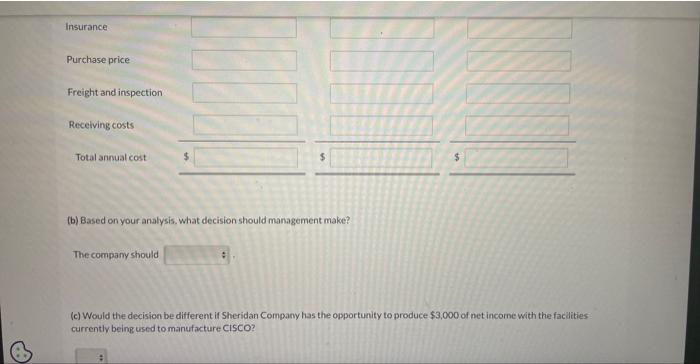 a part or to buy it from an outside supplier. The part.
