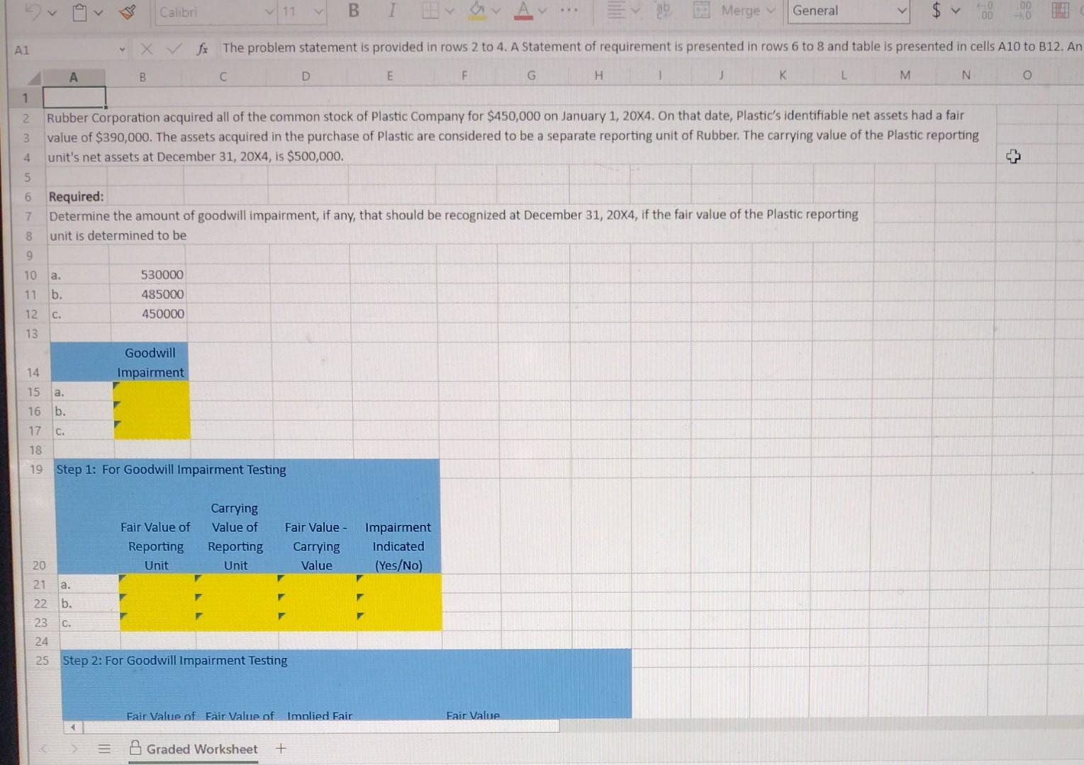 you must use an Excel formula: 1. Begin each formula with an
