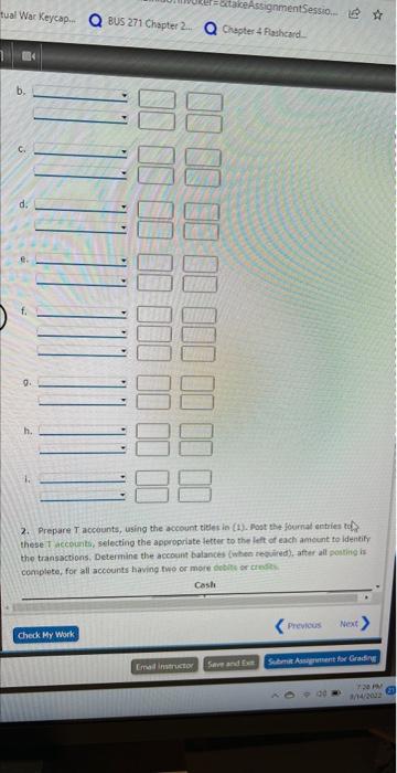 Journal Entries and Trial Balance On January 1, 2015, Fahad All established