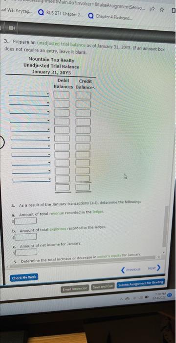 to be used for the business, $31,000. b. Paid rent on office