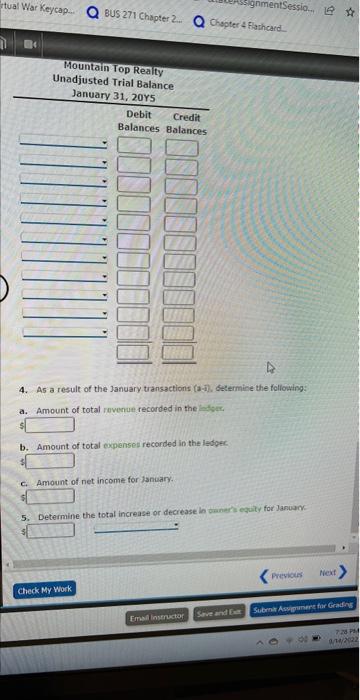 and equipment for the month, $5,660 c. Purchased supplies on account, $1,670.
