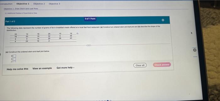 Introduction Objective 1 Objective 2 Objective 3 Objective 1: Draw Stem and