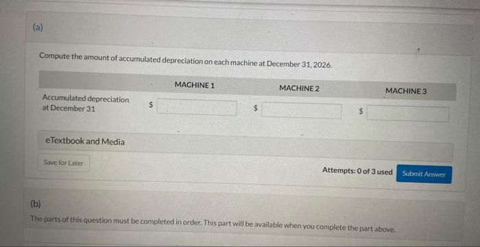 purchased three machines. Because of frequent employee turnover in the accounting department,