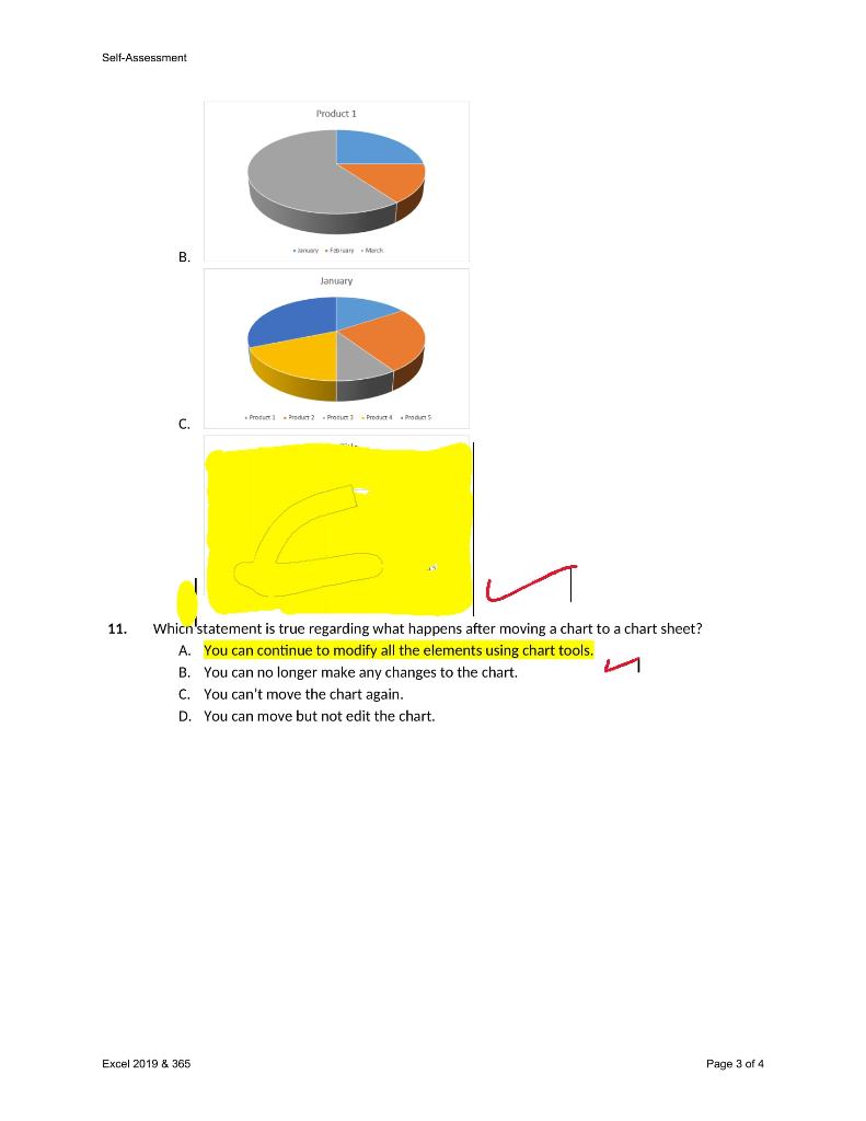 of Product 1 sales for January through March? 9. 10. A B