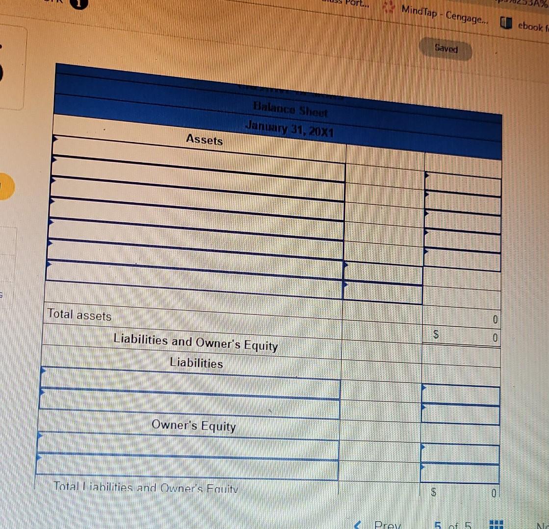 and covers a four-month period. c. Rent of $1,800 expired during the