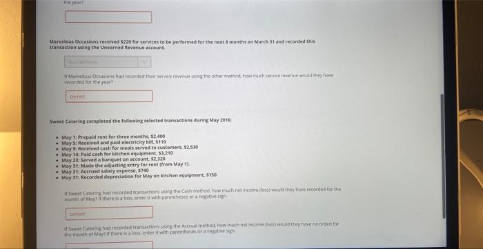 Accrual Basi Read each scenario, decide whether the company is using Cash
