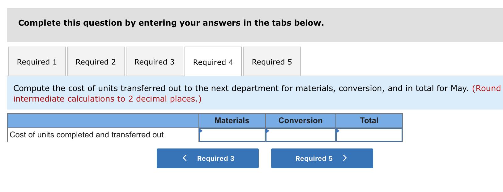 Information on work in the first department, Cooking, is given below for
