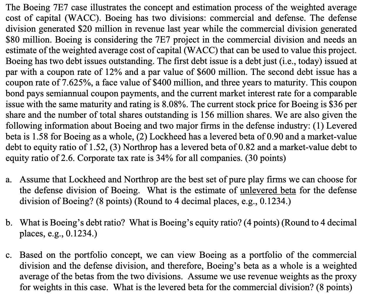 The Boeing 7E7 case illustrates the concept and estimation process of the