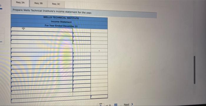 to the questions displayed below.] Wells Technical Institute (WTI) provides training to