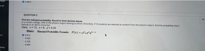 a certain college, 33% of the physics majors belong to ethnic minorities,
