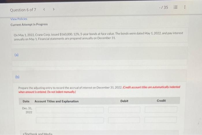$51,000 on December 31. (a) Prepare the journal entries to record the