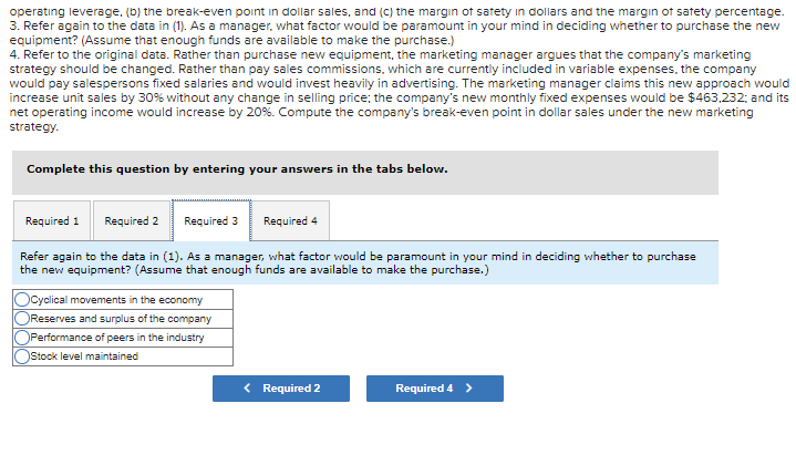 $ 1,034,000 Variable expenses Contribution margin Fixed expenses Net operating income 723,800