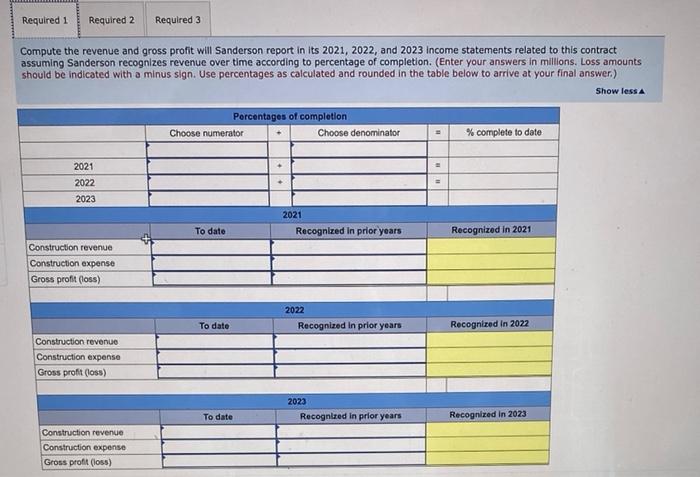 completion [LO6-9] On June 15, 2021, Sanderson Construction entered into a long-term