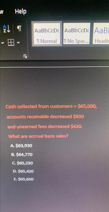 W Help T AaBbCcDc AaBbCcDd AaB 1 Normal No Spac... Headir 171