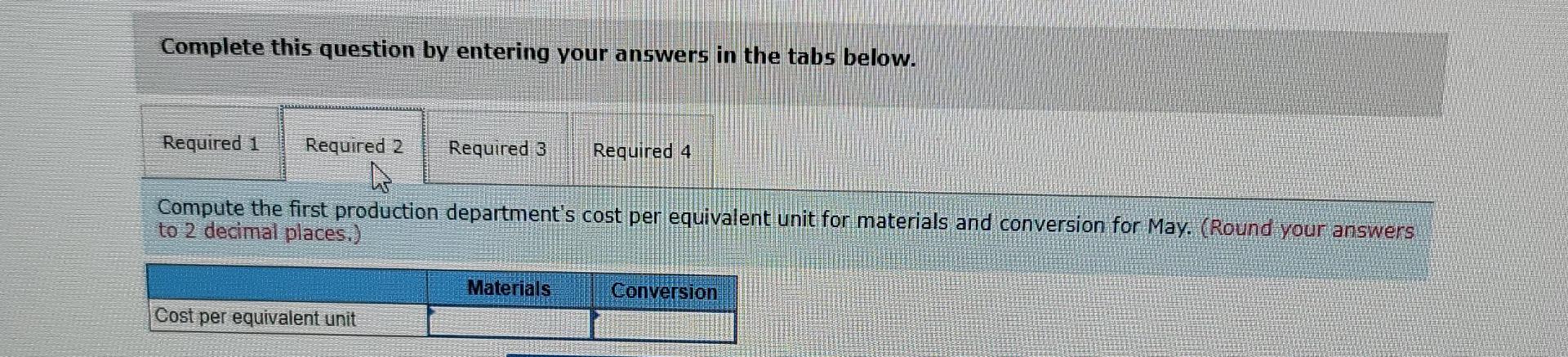 departments. All of the material that is used in the first production