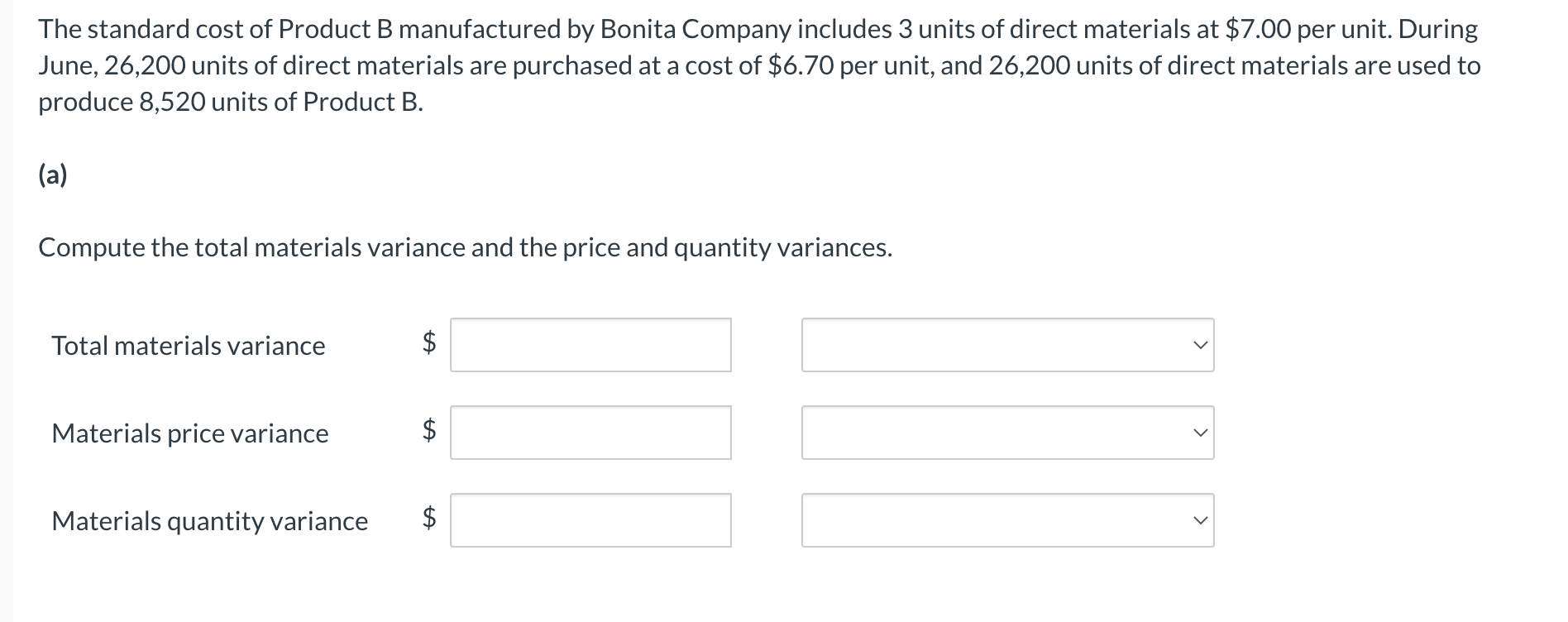 the purchase price is $7.15 and the quantity purchased and used is