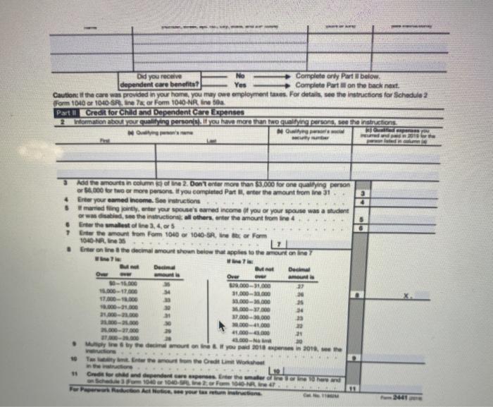 with a dependent child age 4. Wayne worked full time and earned
