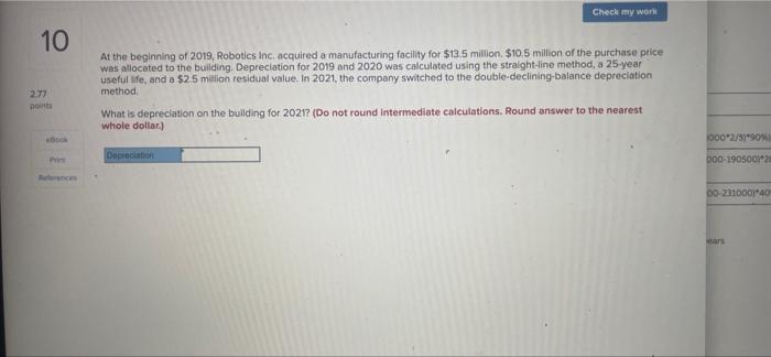 10 Check my work 277 points Book At the beginning of 2019,